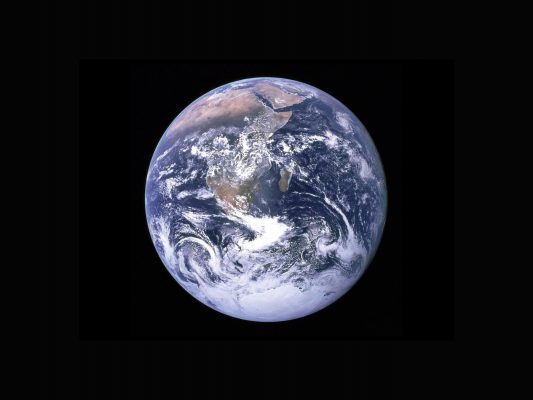 Imagem do planeta Terra feita no Dia da Terra, pela Nasa
