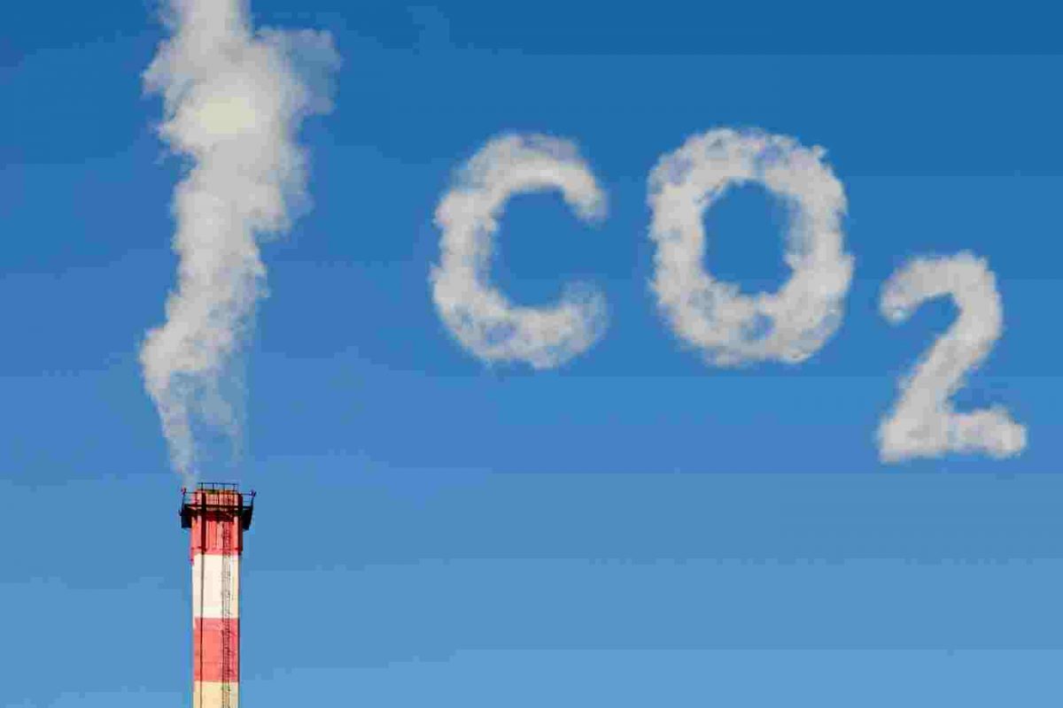 fumaça com a emissao de carbono